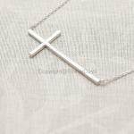 Sideways Cross Necklace In..