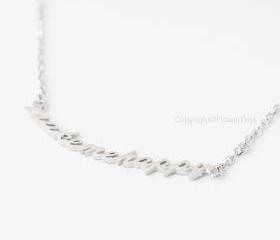 Make me Happy necklace in silver