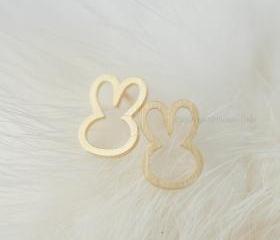 Cute Bunny Earrings in gold
