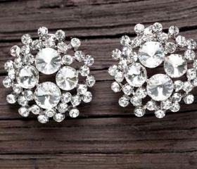 COCO- Swarovski Crystal drop Earrings,bridal,clear color,wedding